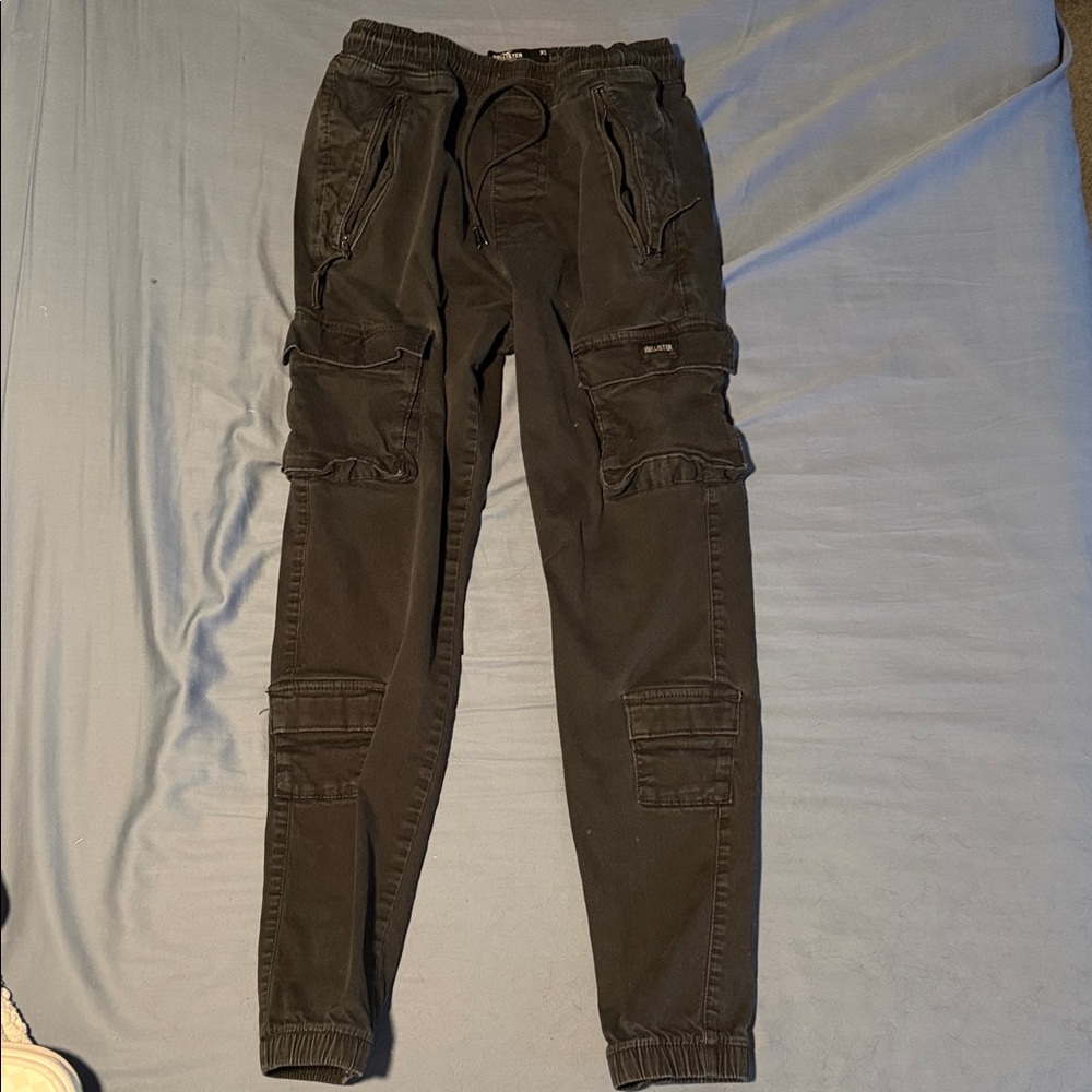 Hollister Men's Black Cargo Pants